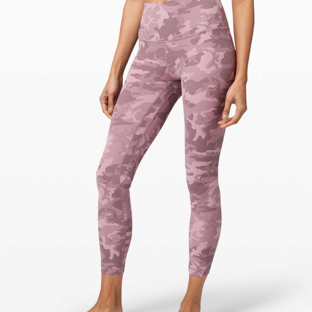 lululemon athletica Pink Camo Leggings